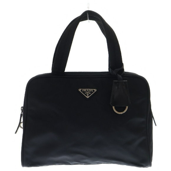 Prada Triangle Handbag Black Tessuto Nylon - Picture 1 of 6